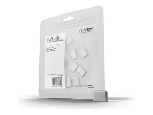 LINDY USB Type C Port Blockers Pack of 10 blue - Lindy - Câble divers - visuel 2
