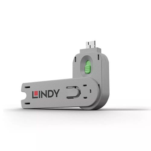 Revendeur officiel Autre Accessoire pour portable LINDY Clé pour bloqueur de port USB type A vert