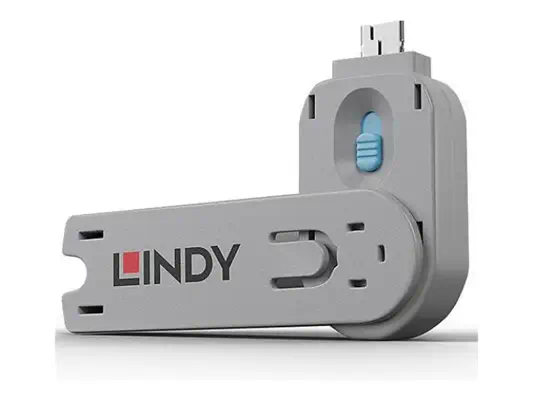 LINDY Clé pour bloqueur de port USB type A bleu - Lindy - Câble divers - visuel 3
