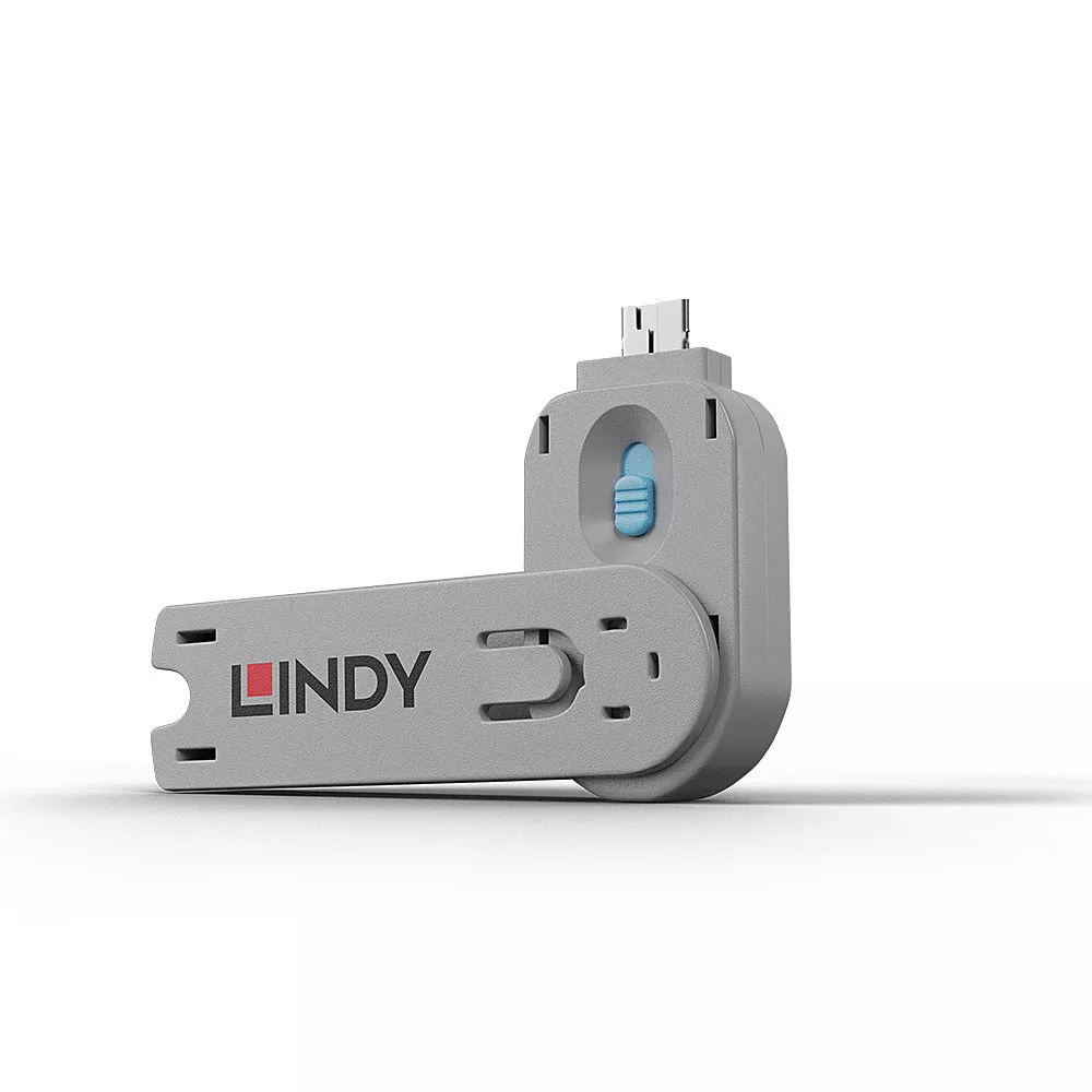 Achat Câble divers LINDY Clé pour bloqueur de port USB type A bleu