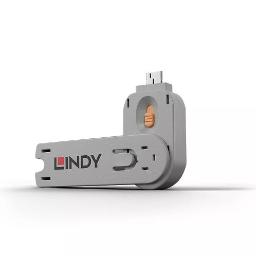Achat Autre Accessoire pour portable LINDY Clé pour bloqueur de port USB type A orange
