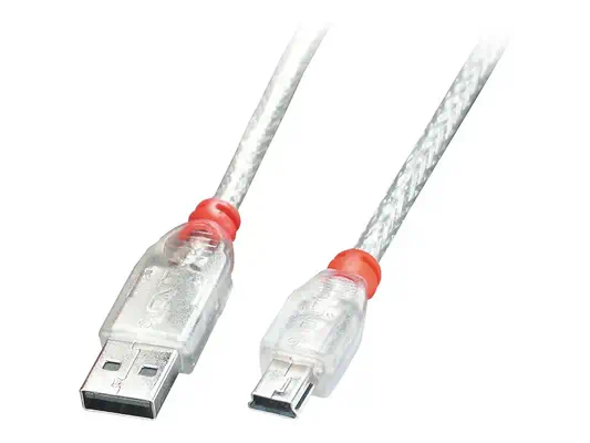 LINDY USB 2.0 Cable A/mini-B 1m USB High Speed - Lindy - Câble USB - visuel 1