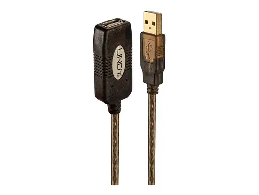 LINDY USB 2.0 Active Extension 20m 480 Mbit/s USB Bus - Lindy - Câble USB - visuel 1
