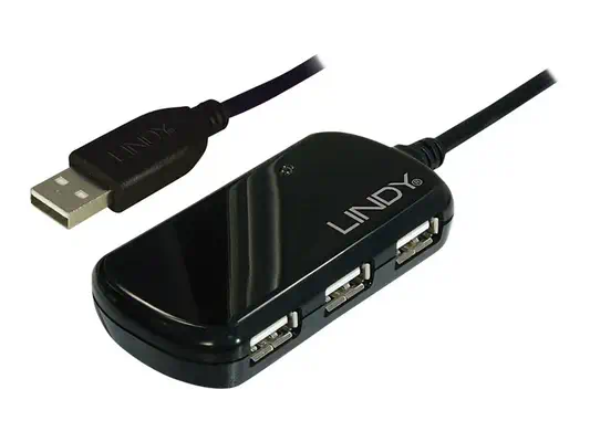 LINDY Rallonge active USB 2.0 Pro avec Hub 4 ports 8m - Lindy - Câble USB - visuel 2