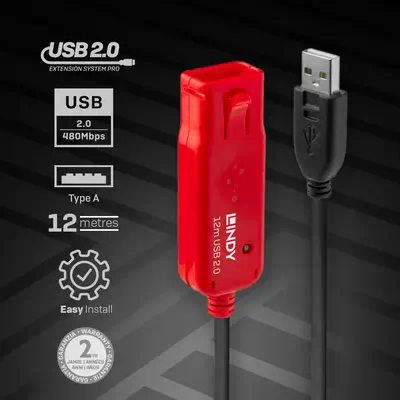 Vente LINDY Rallonge active USB 2.0 Pro 12m Lindy au meilleur prix - visuel 4