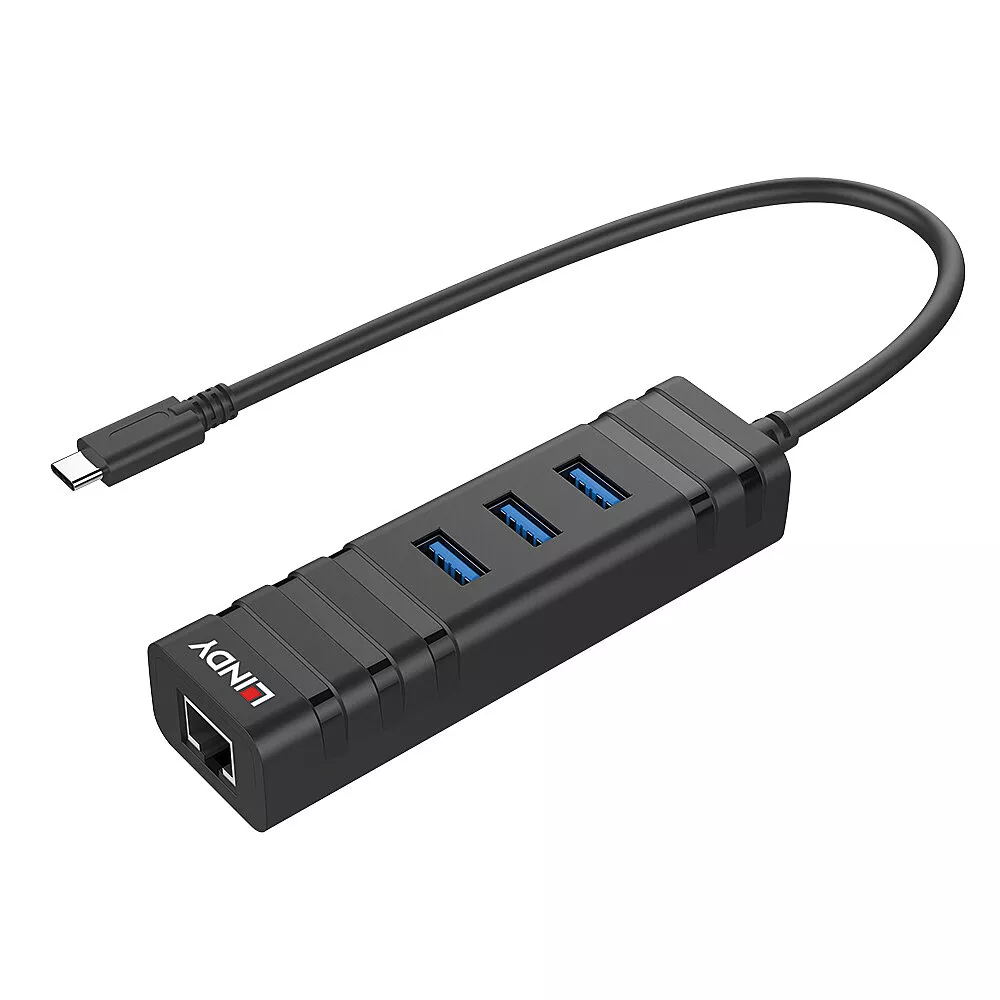 Vente LINDY USB 3.1 Hub and Gigabit Ethernet Adapter Lindy au meilleur prix - visuel 2