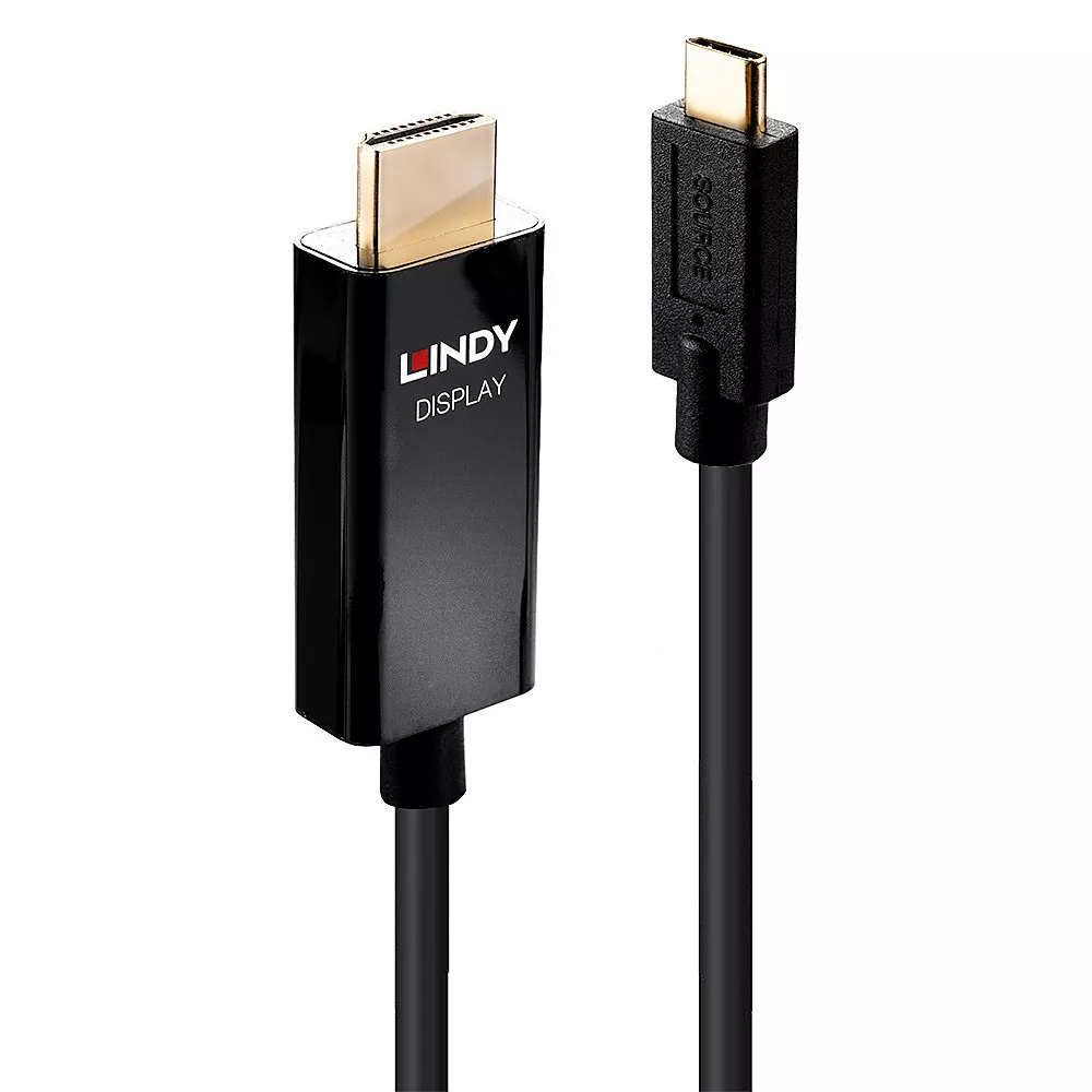 Achat Câble USB LINDY 1m USB Type C to HDMI 4K60 Adapter Cable with