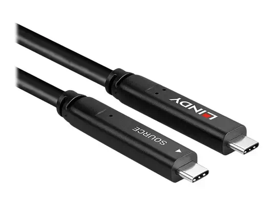 LINDY 10m USB 3.2 Gen 1 & DP 1.4 Type C Hybrid Cable - Lindy - Câble USB - visuel 3