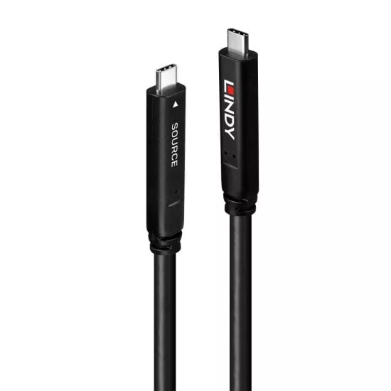 Vente LINDY 10m USB 3.2 Gen 1 & DP 1.4 Type C Hybrid Cable au meilleur prix