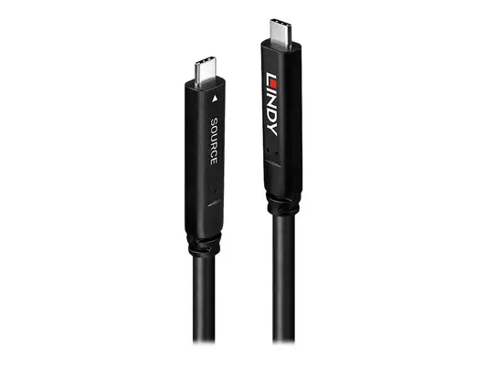 LINDY 10m USB 3.2 Gen 1 & DP 1.4 Type C Hybrid Cable - Lindy - Câble USB - visuel 2
