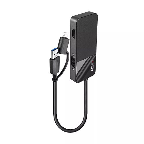 Achat LINDY USB 3.0 Type A and C to HDMI & VGA Converter et autres produits de la marque Lindy