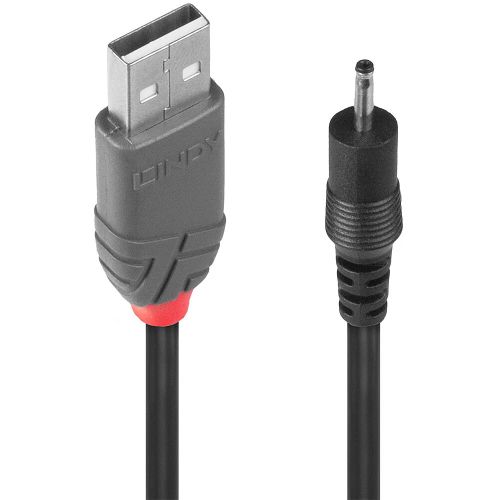 Revendeur officiel LINDY Adapter Cable USB A male - DC 2.5/0.7mm male 1.5m