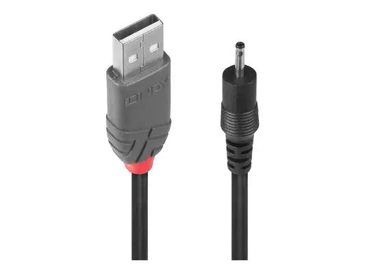 LINDY Adapter Cable USB A male - DC 2.5/0.7mm male 1.5m - Lindy - Câble USB - visuel 3