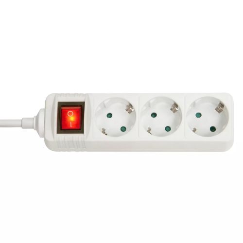 Revendeur officiel Onduleur LINDY Mains 3 way gang socket with on/off switch