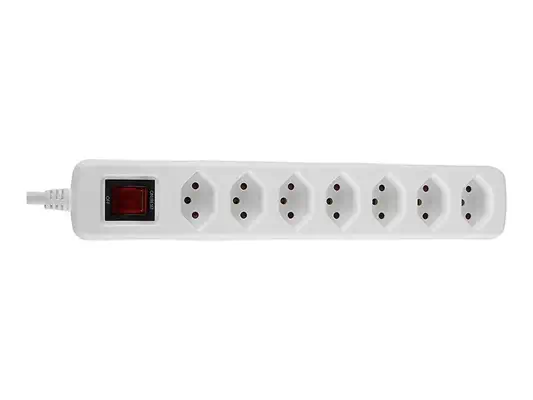 LINDY Mains 7 way gang socket Swiss with on/off Switch - Lindy - Câble divers - visuel 4