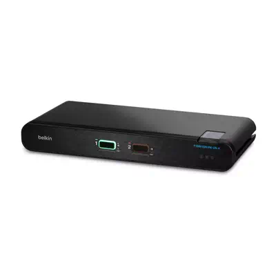 Belkin F1DN102KVM-UN-4 commutateur écran, clavier et souris Noir - Switchs et Hubs - visuel 1