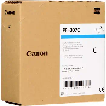 Vente CANON PFI-307C Encre Cyan 300ml pour IPF830/840/850 au meilleur prix