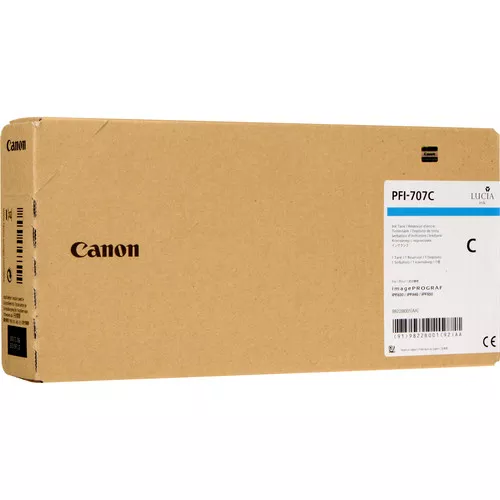 Achat CANON CARTOUCHE ENCRE PFI-707C Cyan 700 ml pour au meilleur prix