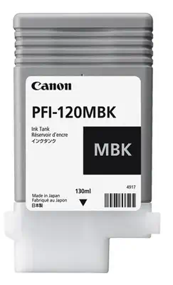 Canon PFI-120MBK cartouche d'encre 1 pièce(s) Original Noir mat - Autres consommables - visuel 1