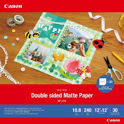 Achat Canon Papier mat recto verso MP-101D, 30 × 30 cm, 30 feuilles et autres produits de la marque Canon