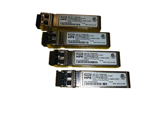 MSA 16Gb Short Wave Fibre Channel SFP+ 4-pack Transceiver - HP - Switchs et Hubs - visuel 1