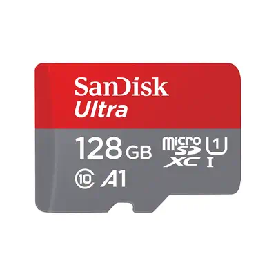 SanDisk Ultra microSD 128 Go MicroSDXC UHS-I Classe 10 - Sandisk - Carte Mémoire - visuel 1