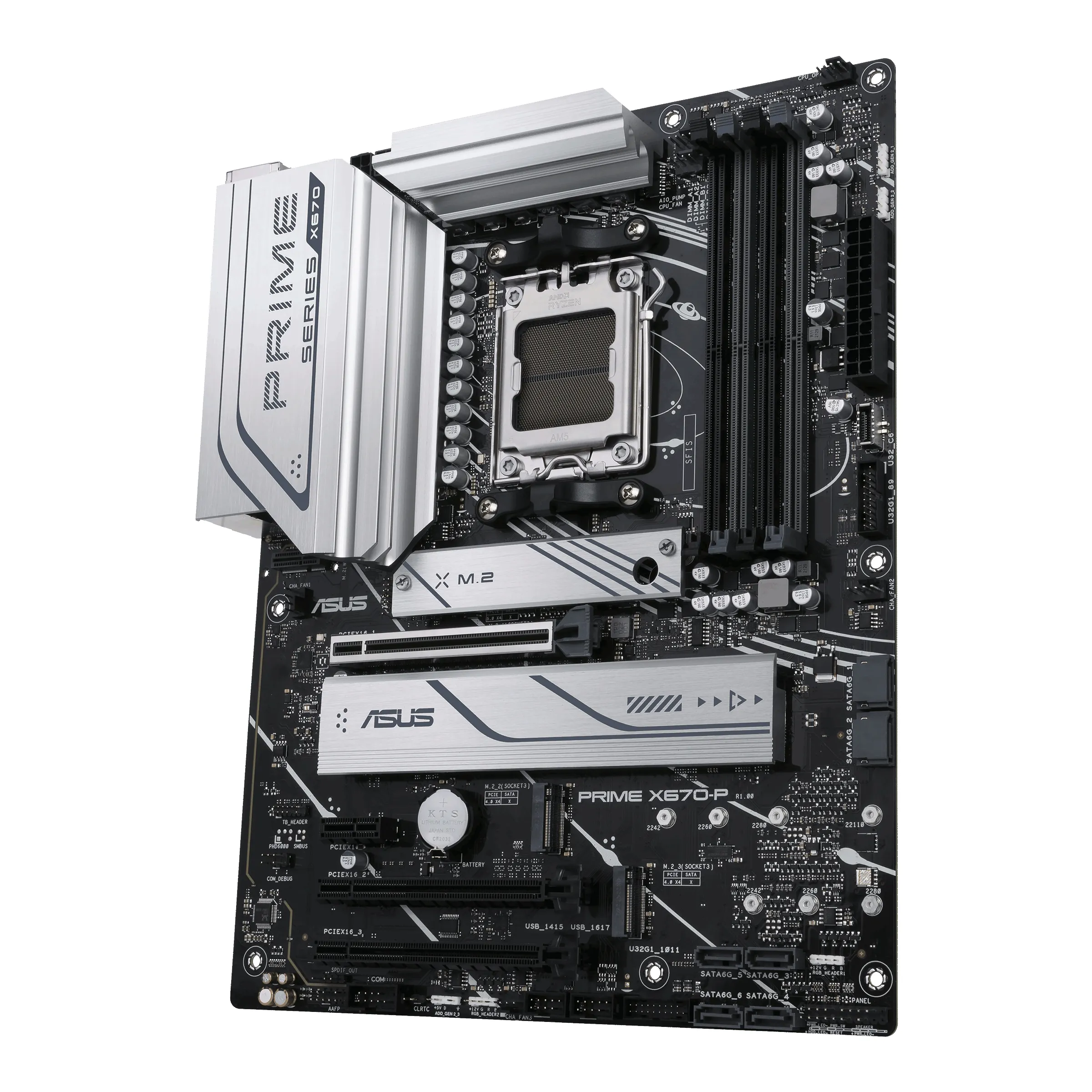 ASUS PRIME X670-P-CSM AMD X670 Emplacement AM5 ATX - Asus - Carte mère - visuel 7