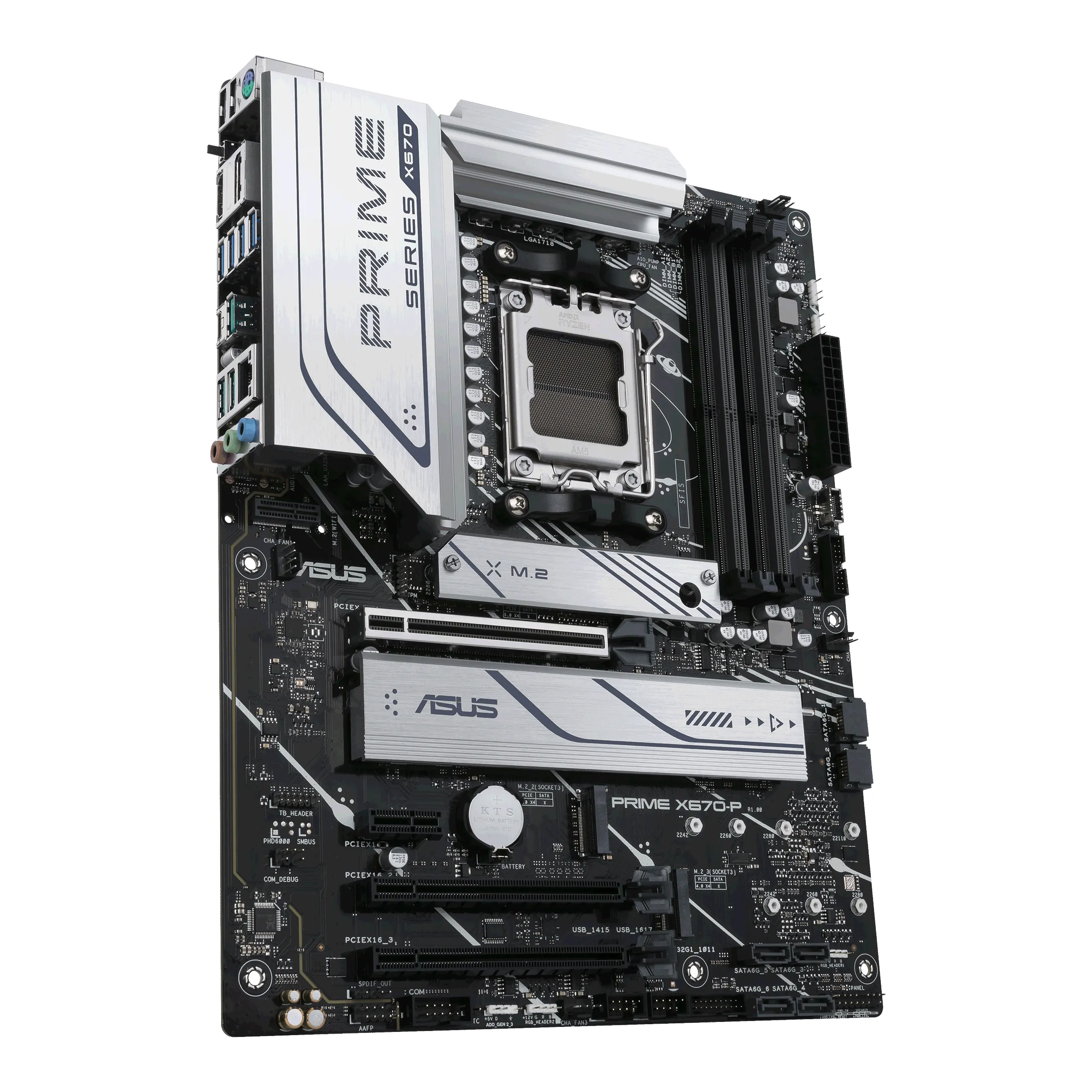 ASUS PRIME X670-P-CSM AMD X670 Emplacement AM5 ATX Asus - visuel 1 - hello RSE - Conception durable et fiable