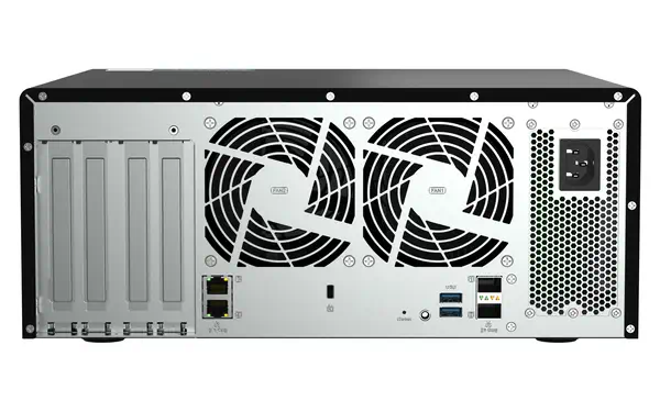QNAP TS-h1290FX NAS Tower EPYC 7302P 128 Go DDR4 0 To QuTS hero Noir - Serveur NAS - visuel 6