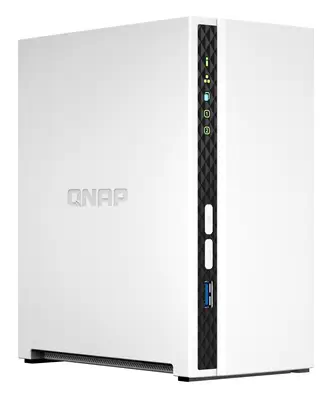 QNAP TS-233 serveur de stockage NAS Tower ARM Cortex-A55 2 Go 0 To QNAP QTS Blanc - Serveur NAS - visuel 3
