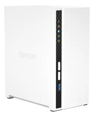 QNAP TS-233 serveur de stockage NAS Tower ARM Cortex-A55 2 Go 0 To QNAP QTS Blanc - Serveur NAS - visuel 2