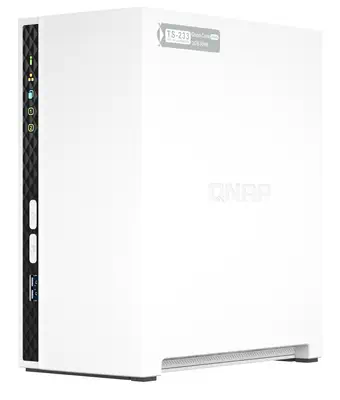 QNAP TS-233 serveur de stockage NAS Tower ARM Cortex-A55 2 Go 0 To QNAP QTS Blanc - Serveur NAS - visuel 5