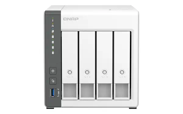 QNAP TS-433 NAS Tower ARM Cortex-A55 4 Go 0 To QNAP QTS Blanc - Serveur NAS - visuel 1