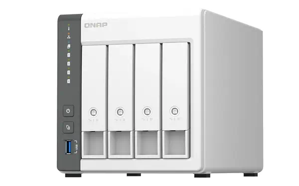 QNAP TS-433 NAS Tower ARM Cortex-A55 4 Go 0 To QNAP QTS Blanc - Serveur NAS - visuel 6