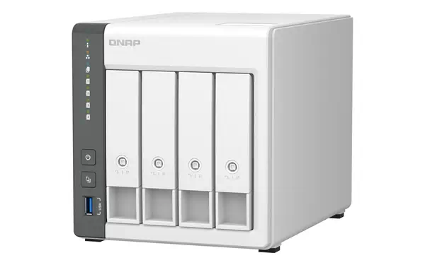 QNAP TS-433 NAS Tower ARM Cortex-A55 4 Go 0 To QNAP QTS Blanc - Serveur NAS - visuel 5