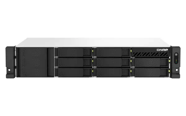 QNAP TS-873AEU-4G serveur de stockage NAS Rack (2 U) Ryzen Embedded V1500B 4 Go DDR4 0 To QuTS hero  - Serveur NAS - visuel 1