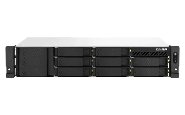 QNAP TS-873AeU-RP NAS Rack (2 U) Ryzen Embedded V1500B 4 Go DDR4 0 To QuTS hero Noir - Serveur NAS - visuel 1