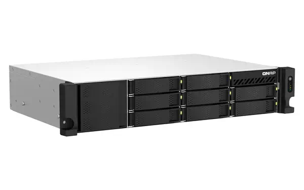 QNAP TS-873AeU-RP NAS Rack (2 U) Ryzen Embedded V1500B 4 Go DDR4 0 To QuTS hero Noir - Serveur NAS - visuel 3