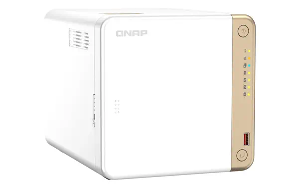 QNAP TS-462-2G serveur de stockage NAS Tower Intel® Celeron® N4505 2 Go DDR4 0 To QNAP QTS Blanc - Serveur NAS - visuel 5