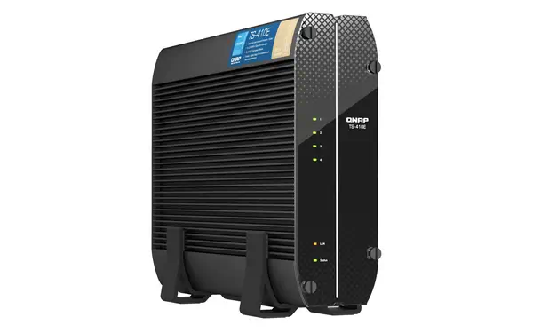 QNAP TS-410E NAS Tower Intel® Celeron® J6412 8 Go 0 To QNAP QTS Noir - Serveur NAS - visuel 5