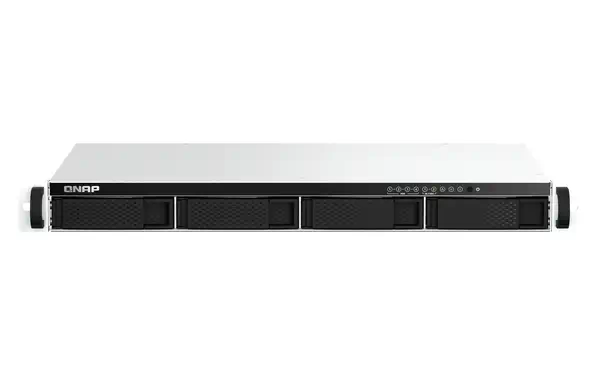 QNAP TS-464eU NAS Rack (1 U) Intel® Celeron® N5095 8 Go DDR4 0 To QNAP Turbo System Aluminium, Noir - Serveur NAS - visuel 1