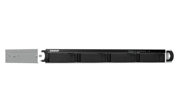 QNAP TS-464eU NAS Rack (1 U) Intel® Celeron® N5095 8 Go DDR4 0 To QNAP Turbo System Aluminium, Noir - Serveur NAS - visuel 3