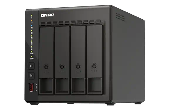 QNAP TS-453E NAS Tower Intel® Celeron® J6412 8 Go 0 To QNAP QTS Noir - Serveur NAS - visuel 5