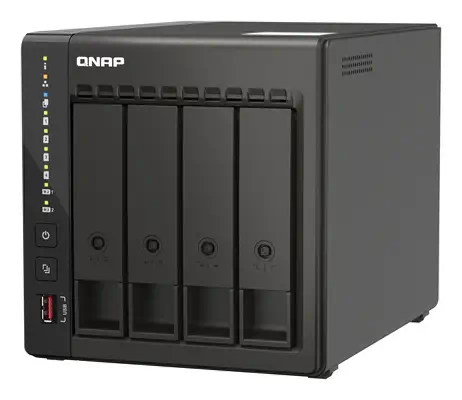 QNAP TS-453E NAS Tower Intel® Celeron® J6412 8 Go 0 To QNAP QTS Noir - Serveur NAS - visuel 6