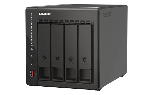 QNAP TS-453E NAS Tower Intel® Celeron® J6412 8 Go 0 To QNAP QTS Noir - Serveur NAS - visuel 6