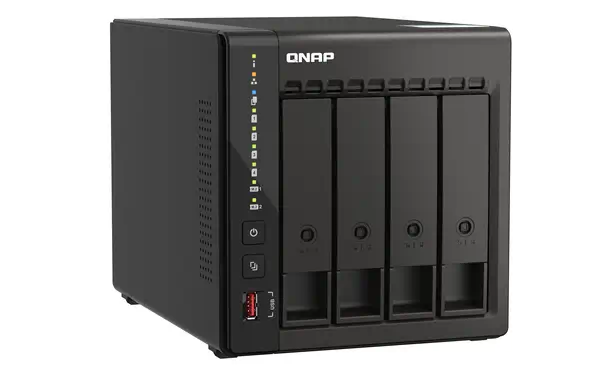 QNAP TS-453E NAS Tower Intel® Celeron® J6412 8 Go 0 To QNAP QTS Noir - Serveur NAS - visuel 4