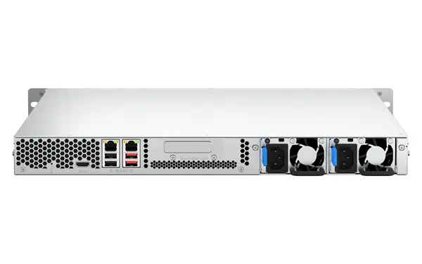QNAP TS-464U-RP NAS Rack (1 U) Intel® Celeron® N5095 8 Go DDR4 0 To QNAP Turbo System Aluminium, Noi - Serveur NAS - visuel 6