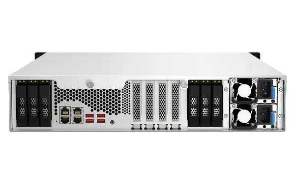 QNAP TS-h1887XU-RP NAS Rack (2 U) Intel Xeon QNAP - visuel 1 - hello RSE - Compatible 10GbE et 2,5GbE : rapide pour les tâches exigeantes en bande passante