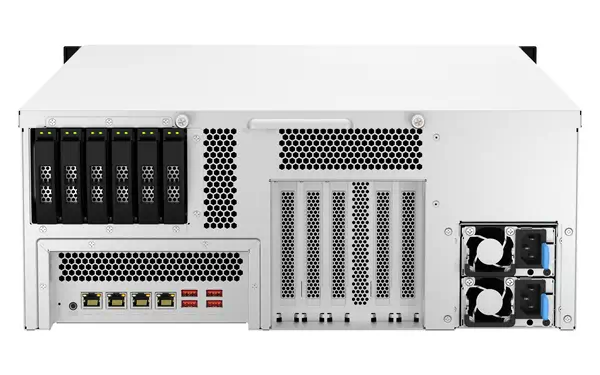 QNAP TS-H3087XU-RP NAS Rack (4 U) Intel Xeon E E-2378 64 Go DDR4 0 To QuTS hero Noir, Blanc - Serveur NAS - visuel 6