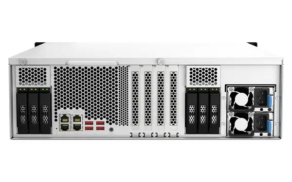 QNAP TS-h2287XU-RP NAS Rack (3 U) Intel Xeon QNAP - visuel 1 - hello RSE - Compatible 10GbE et 2,5GbE : rapide pour les tâches exigeantes en bande passante